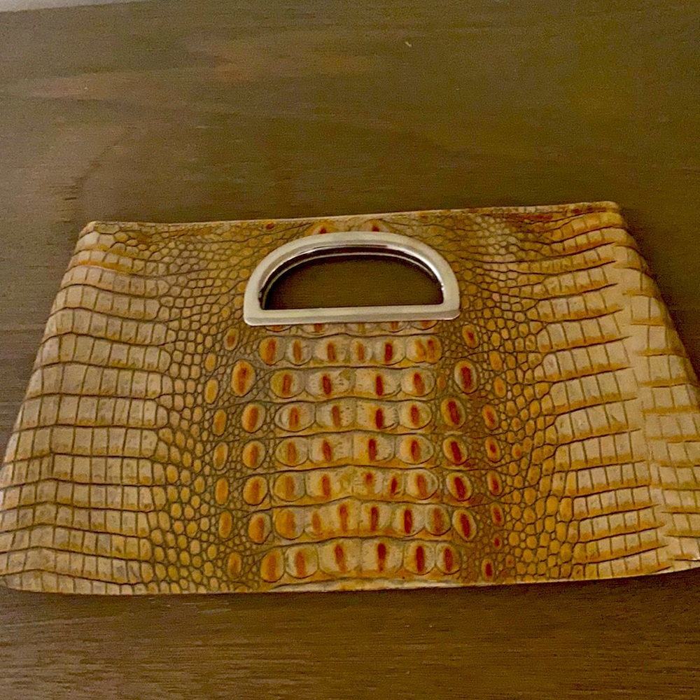 Kiki Pearl Genuine Alligator Clutch